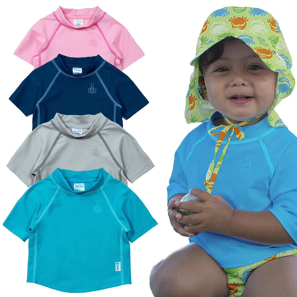 i Play UPF 50+ Rashguard Swim Tee - Baby, Toddler