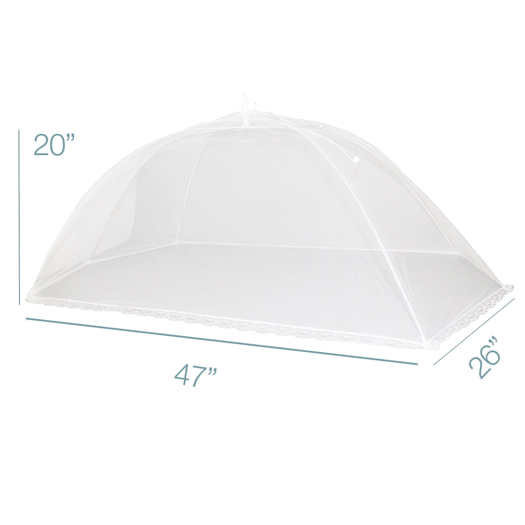 6pk Pop-Up 47x26 Jumbo Outdoor Food Tent Covers - Keep Bugs Out