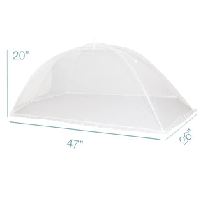 6pk Pop-Up 47x26" Jumbo Outdoor Food Tent Covers - Keep Bugs Out