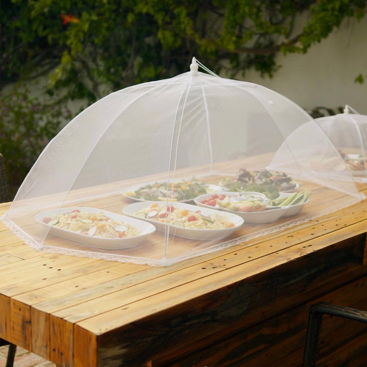 6pk Pop-Up 47x26" Jumbo Outdoor Food Tent Covers - Keep Bugs Out