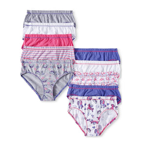 10pk Hanes Toddler Girls EcoSmart Hipsters – Tagless Underwear