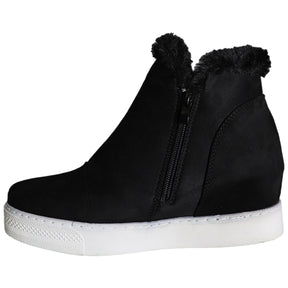 C&C California Women’s Hidden Wedge Ankle Boot High-Top Sneakers