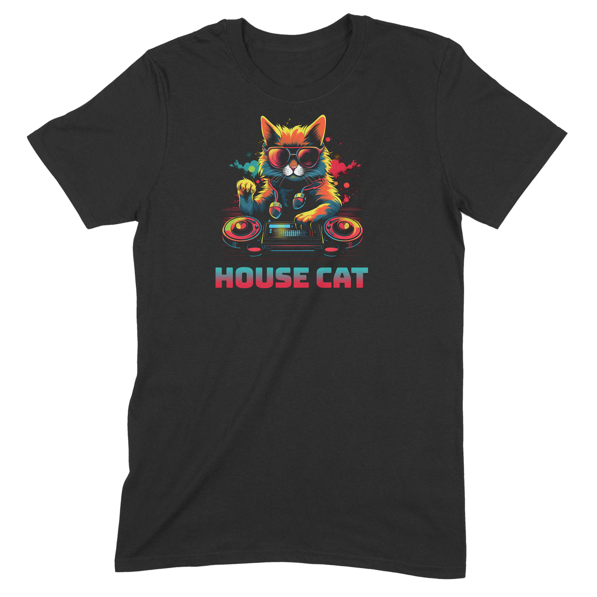 "House Cat" Premium Midweight Ringspun Cotton T-Shirt - Mens/Womens Fits