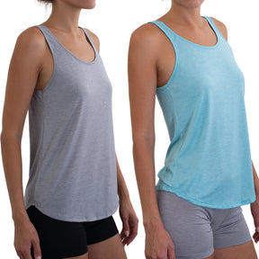 2pk Hanes Women’s Ultimate ComfortSoft Light Lounge Tank Tops