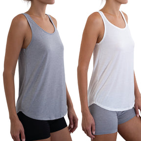 2pk Hanes Women’s Ultimate ComfortSoft Light Lounge Tank Tops