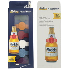 6pk Modelo Sugar Skull Bottle Markers - Bottleneck Drink Tags