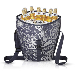 Modelo Insulated Cooler Messenger Bag – Carry 12 Bottles & Ice