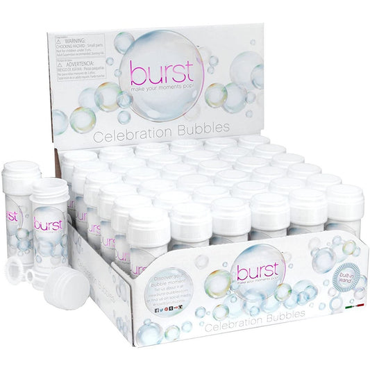 36pk Burst 2oz Celebration Bubbles for Weddings, Party Favors