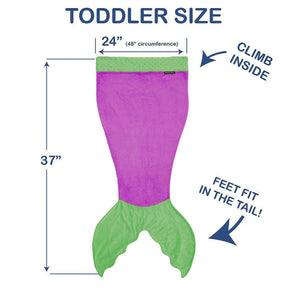 The Original Mermaid Blanket For Kids & Adults By Blankie Tails