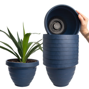 10pk Self-Watering Easy Care 7.5” Planter Pots By HC Companies