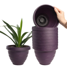10pk Self-Watering Easy Care 7.5” Planter Pots By HC Companies