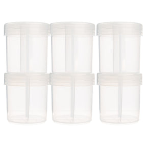 6pk Super Stacker 20oz Plastic Storage Containers With Dividers