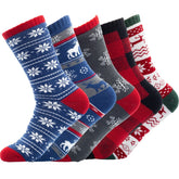 Men's Astor Place Christmas Sweater Socks - Soft Plush Lining