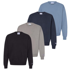 Champion Men’s Garment Dyed Crewneck Long Sleeve Sweatshirt