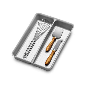 Madesmart 2 Section Utensil Tray – Nonslip Drawer Organizer