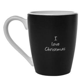 Christmas Countdown Erasable Chalkboard Coffee Mug + Chalk!