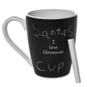 Christmas Countdown Erasable Chalkboard Coffee Mug + Chalk!