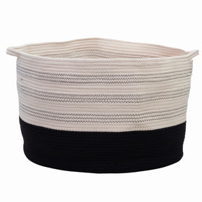 2pc Set Large Cotton Woven Baskets for Blankets, Clothing, Toys