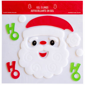 63pc Christmas Gel Cling Set – Holiday Décor for Windows & More
