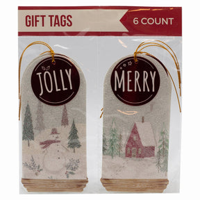 24ct Big Premium Foil Glitter Christmas Holiday String Gift Tags