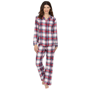 2pc Addison Meadow Womens Boyfriend Pajamas – Smooth Knit