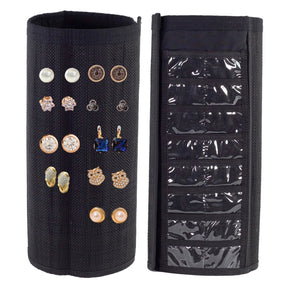 Jewelry Tower - Earring Display Converts to Compact Travel Roll