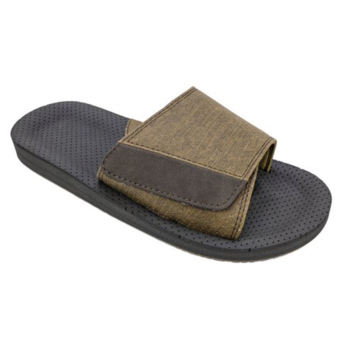 George Mens Cushioned Slides – Indoor Outdoor Adjustable Sandals