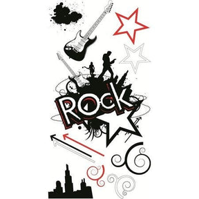 Rock Star Wall Decals - Peel & Stick, Removable & Reusable Art