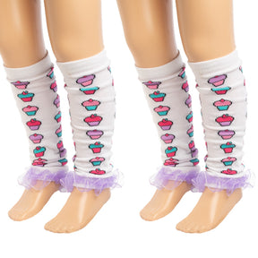 4pk Baby-Little Girl Leg Warmers – Cute Ruffles & Patterns