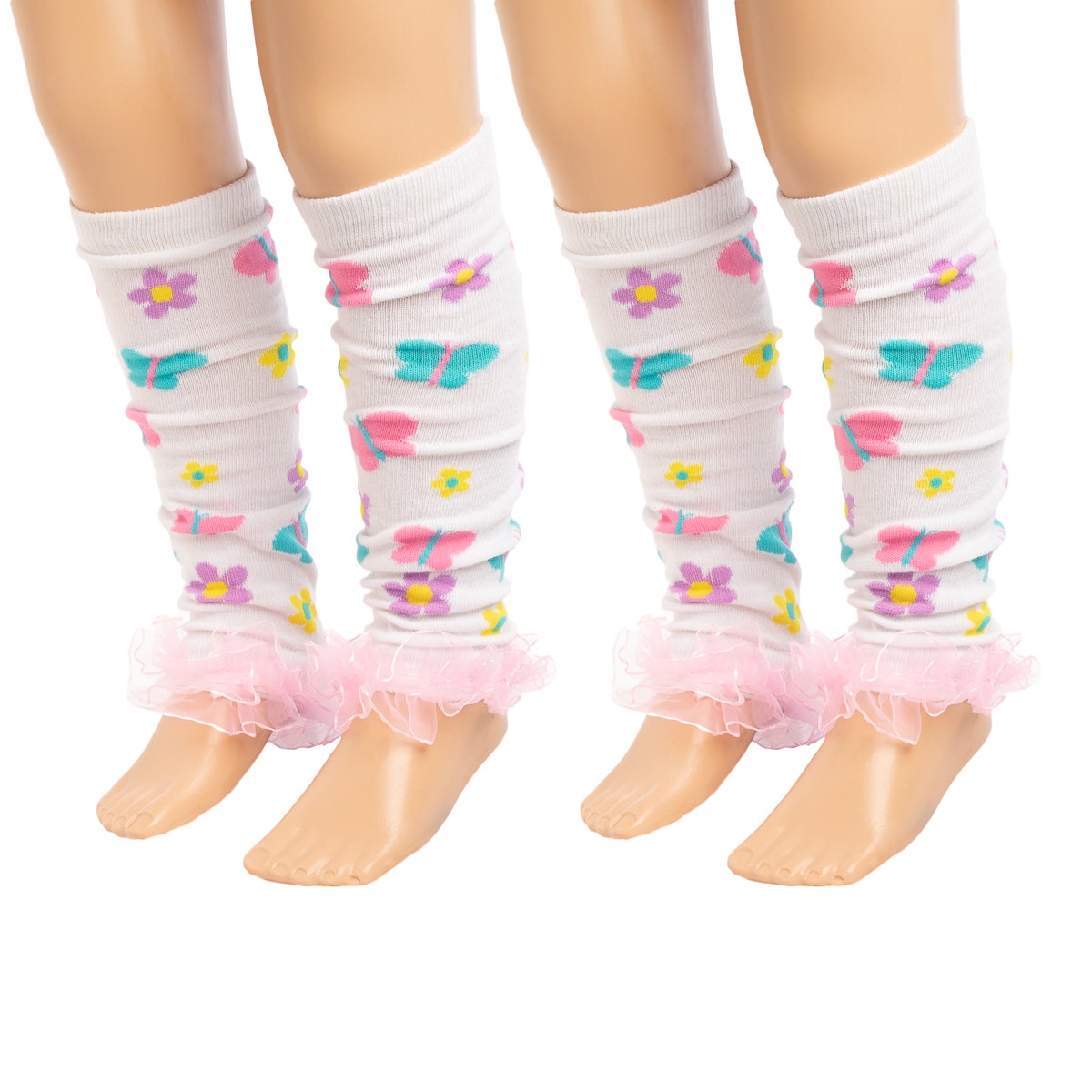 4pk Baby-Little Girl Leg Warmers – Cute Ruffles & Patterns