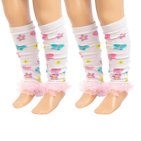 4pk Baby-Little Girl Leg Warmers – Cute Ruffles & Patterns
