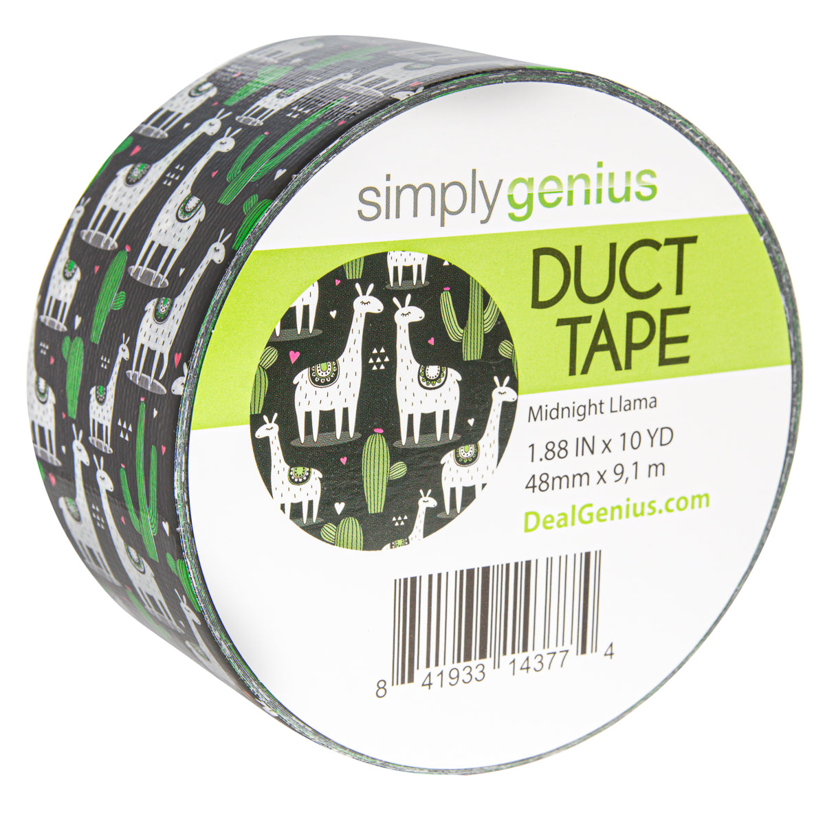  Duck Brand Duck Printed Duct Tape, 6-Roll, Llama