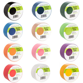 12pk Patterned & Colored Duct Tape By Simply Genius