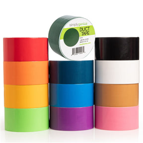 12pk Patterned & Colored Duct Tape By Simply Genius
