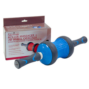 2-In-1 Roller Massager Ab Wheel Exerciser – Strength & Relief