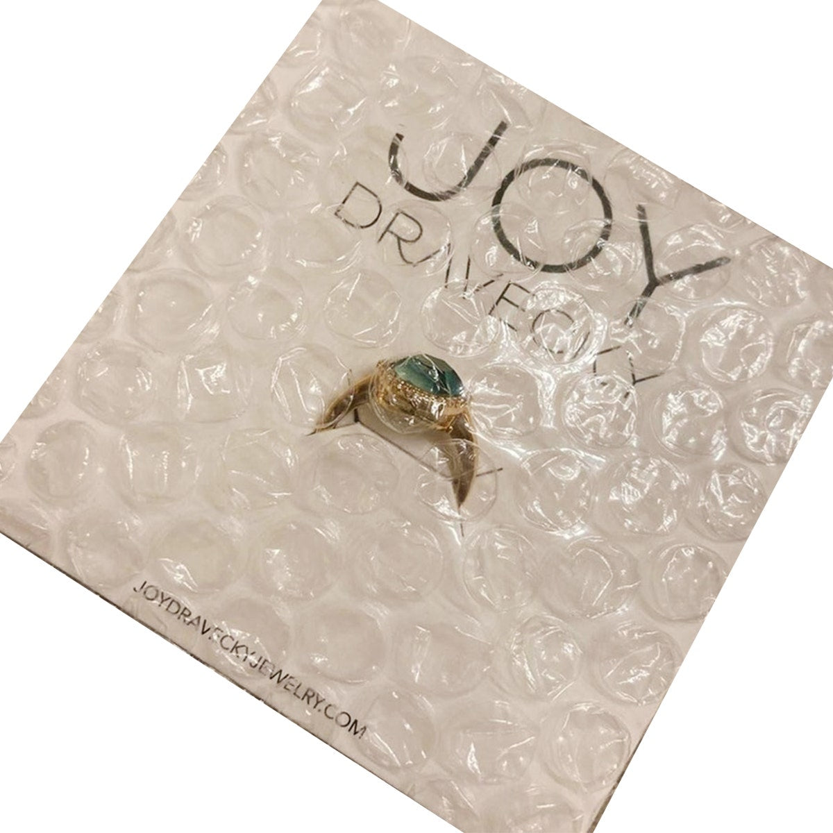 Joy Dravecky Chloe Ring – Cubic Zirconia, Gold-Plated, Size 6-8