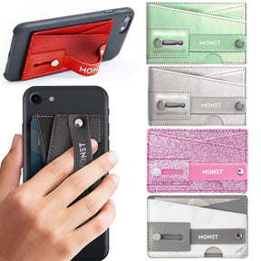 Monet Universal Phone Grip Wallet & Kickstand - RFID Blocking
