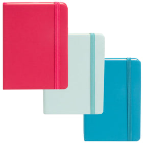 3pk Simply Genius 124pg Leatherette A6 Journal - 3.7” x 5.7"