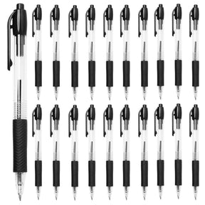 20pk Rubber Grip Retractable Ballpoint Pens By Simply Genius