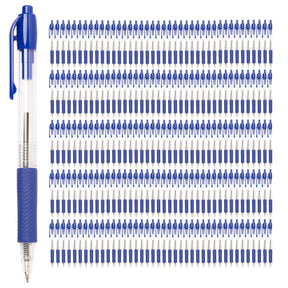 200pk Rubber Grip Retractable Ballpoint Pens By Simply Genius