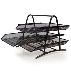 Simply Genius Metal Mesh 3-Tier File Tray - Document Organization
