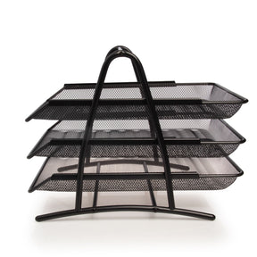 Simply Genius Metal Mesh 3-Tier File Tray - Document Organization