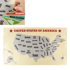 Scratch Off Wall Map Poster – Track Your Travels, World or USA