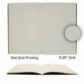 6pk Simply Genius 92pg Softcover Dot Grid A5 Journal 5.5" x 8.25"