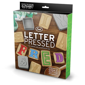 28pc Fred Letter-Pressed Cookie Cutters - Makes Entire Alphabet