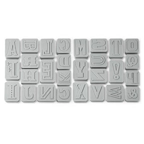 28pc Fred Letter-Pressed Cookie Cutters - Makes Entire Alphabet