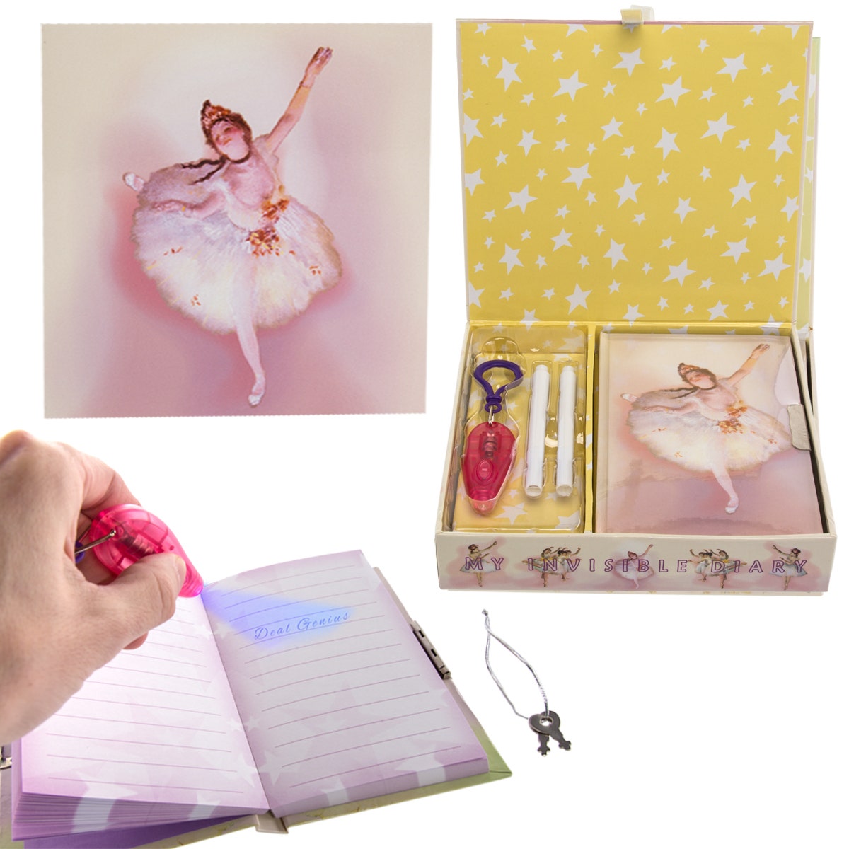 Locking Diary With Invisible Ink Pens – Write Secret Messages!