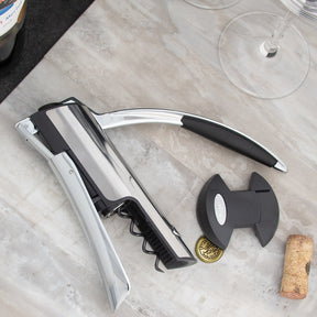 Automatic Lever Corkscrew Wine Bottle Opener By Trudeau