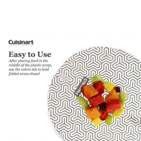2pk Cuisinart Reusable Wraps with Velcro for Sandwiches & More