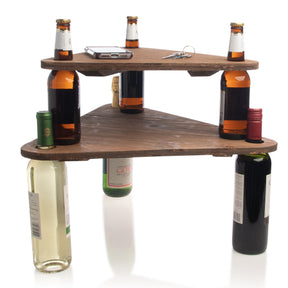 Tiered Triangular Make-a-Table Home Décor - Use Wine-Beer Bottles